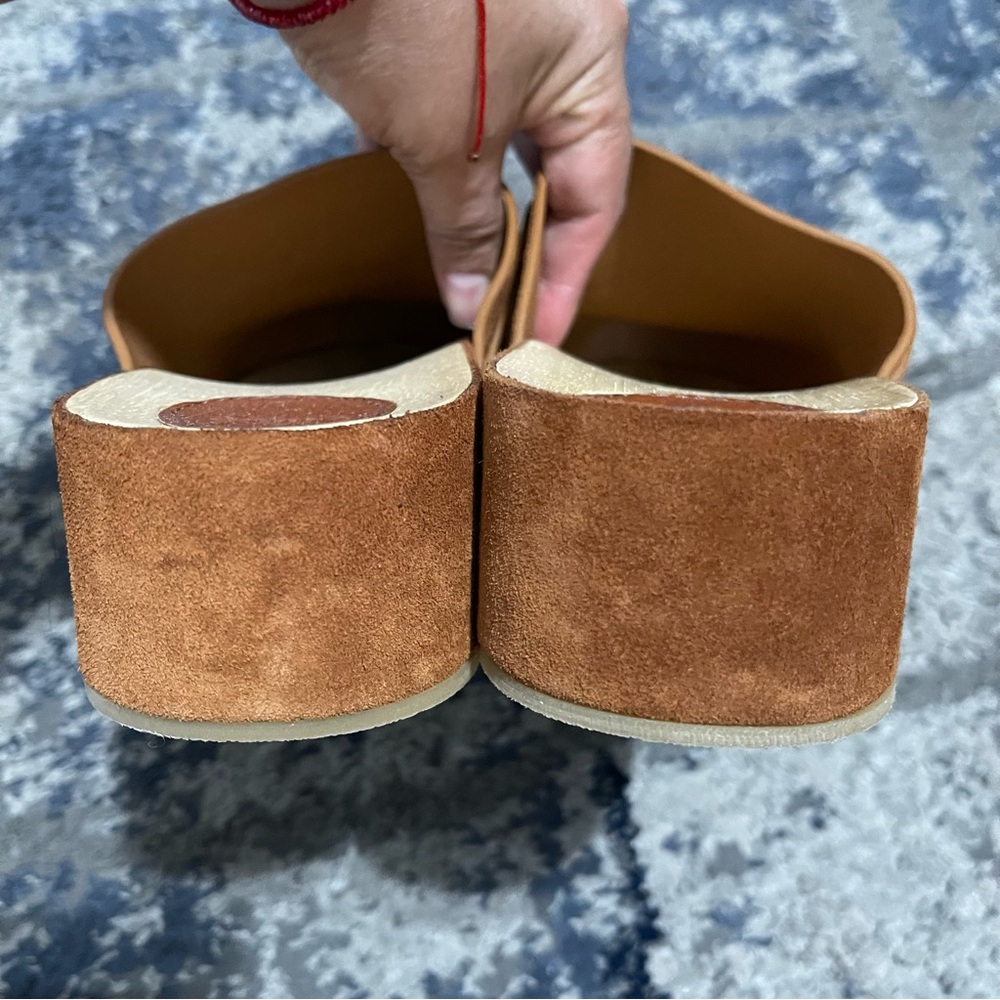 CHLOÉ Y2K Studded Joy Suede Boho Mule Clogs Size 37 - Picture 12 of 16